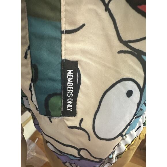 Members Only Nickelodeon Rugrats 1/2 Zip Pullover Windbreaker Mens Sz Small Y2K - Picture 12 of 14